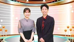 MCの後藤 輝基(フットボールアワー)と渋谷 凪咲