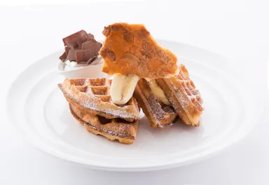 バナナクリームワッフル
