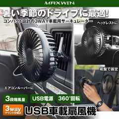 USB車載扇風機・メインビジュアル