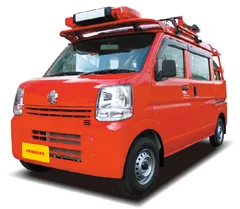 市町村に寄贈する軽消防自動車(デッキバンタイプ・6台)