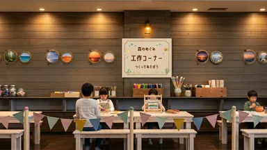 KIDSラウンジ「工作コーナー」