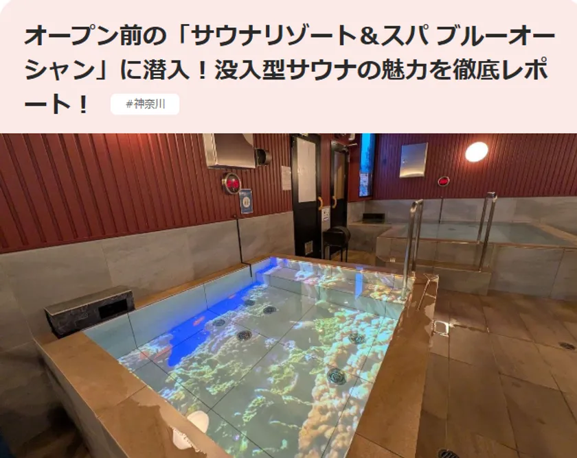 プロジェクションマッピング水風呂