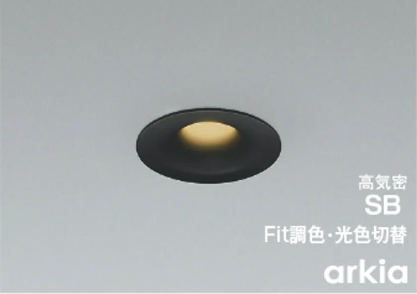 arkia ダウンライト(アルミダイカスト・マットブラック塗装)