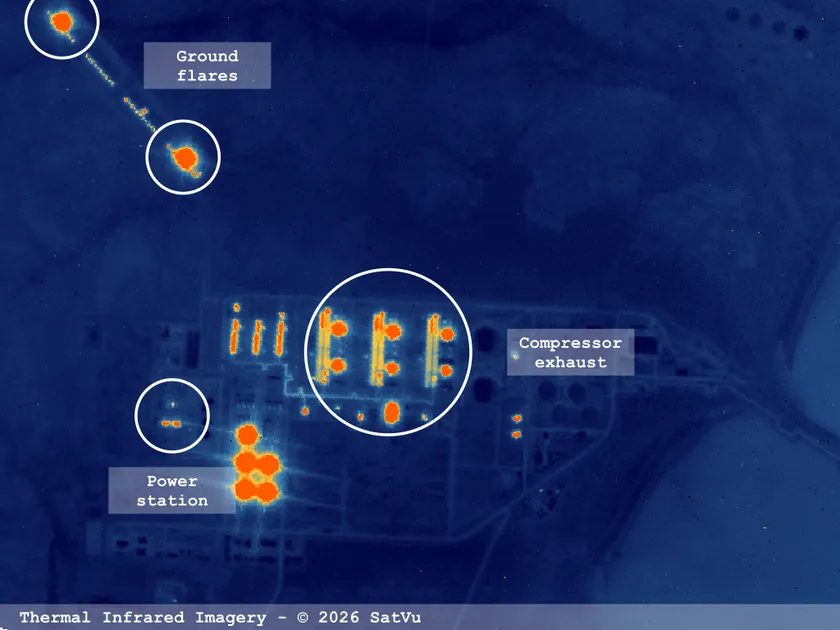 オーストラリア シェブロン ゴーゴンLNGプラント (現地時間2026年4月26日 02:52撮影)