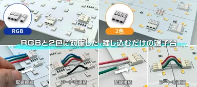 挿し込むだけの端子台配線