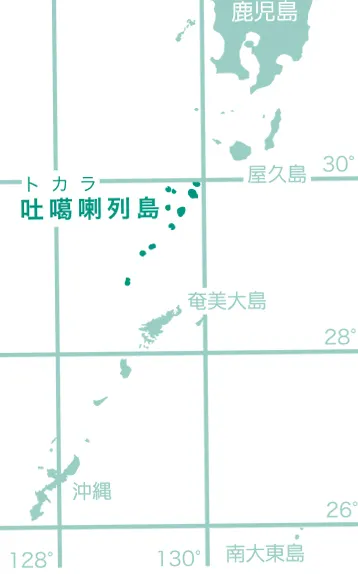 地図 トカラ列島