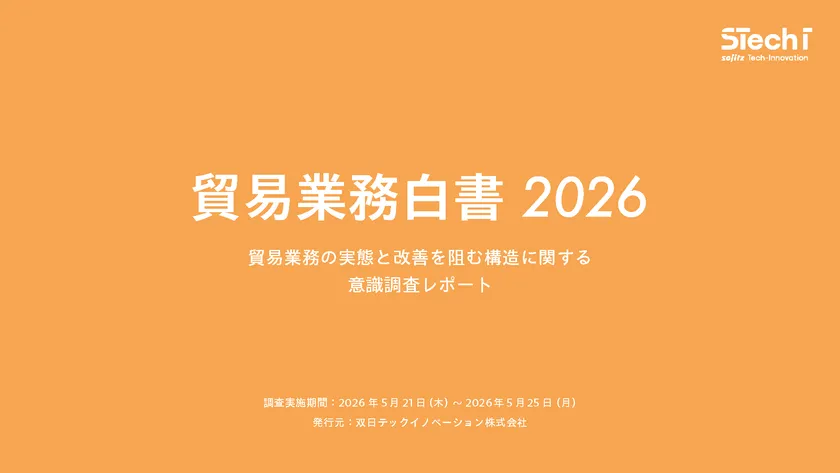 貿易業務に関わる2,060名の調査結果をまとめた『貿易業務白書2026』