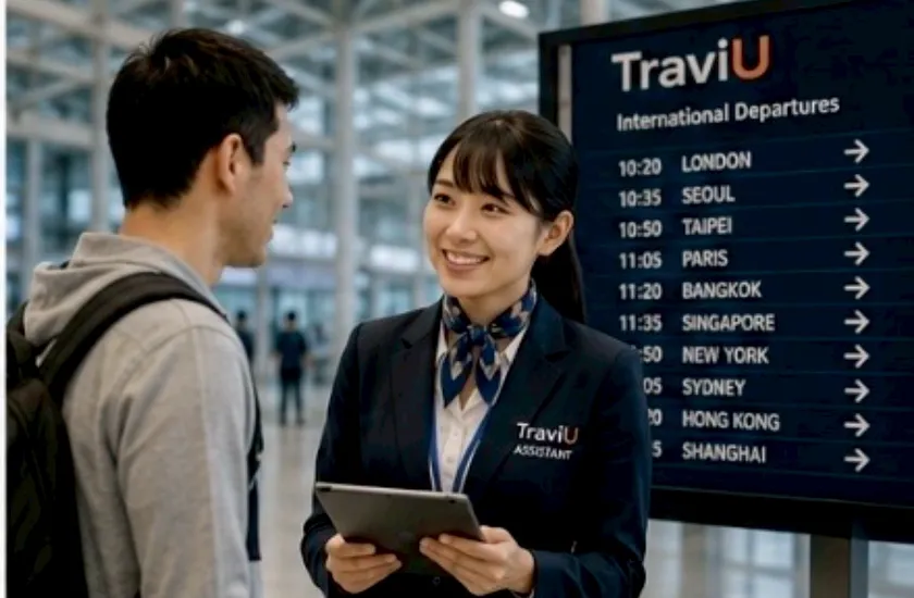 空港での外国人旅行者向けアシスタント1