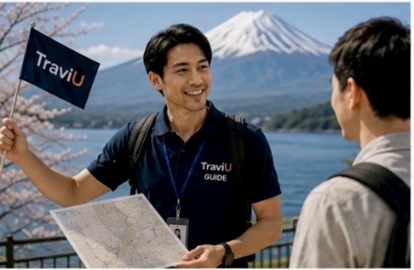 観光地での外国人旅行者向け観光ガイド1