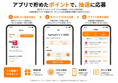 無料で当たる