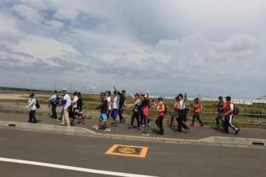 ウォーキング風景