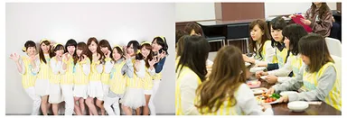 オリジナルスイーツの試食会風景