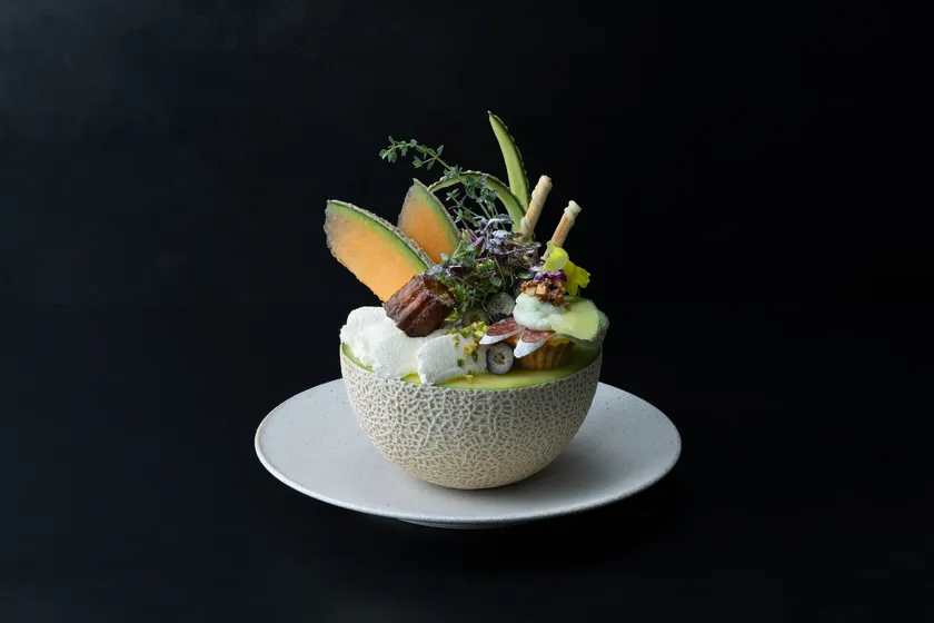 まるごとメロンの贅沢パフェ(3,600円)