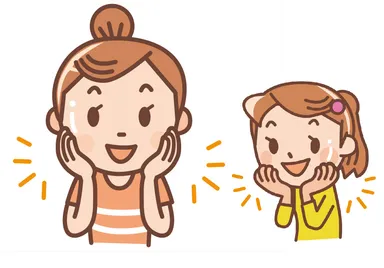 親子のスキンケア イメージ
