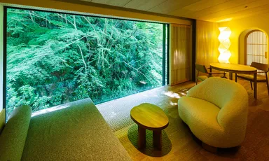 本館客室からのパノラマの景色