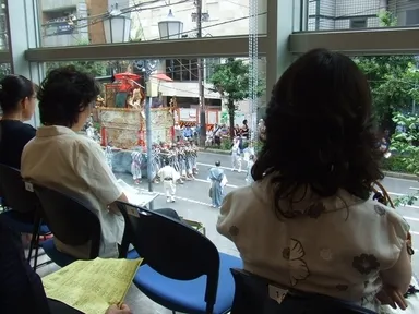 鑑賞会場からの風景