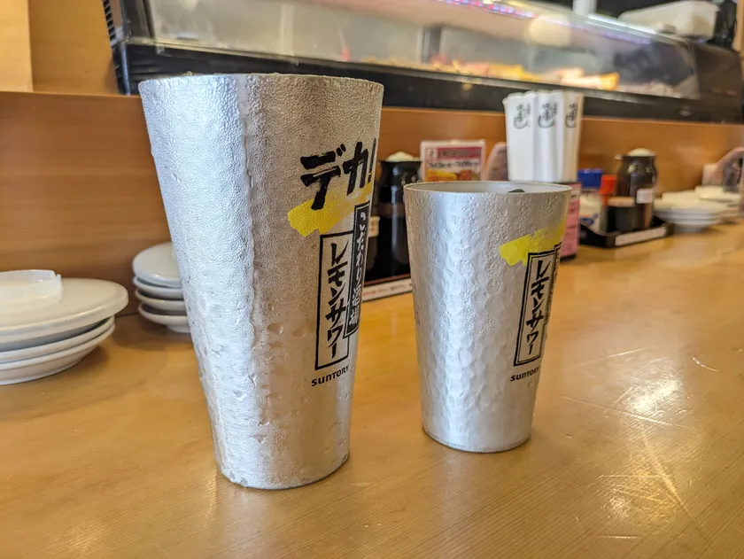 タンブラー比較(カウンター席)