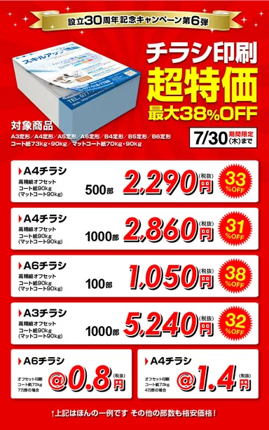 設立30周年記念キャンペーン第6弾 (1)