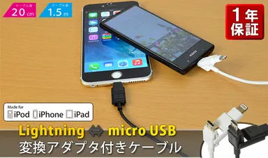 変換アダプタ付きケーブル