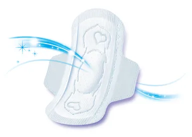 「超通気バックシート」を搭載したナプキンのイメージ