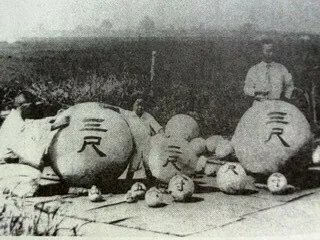 100年前の正三尺玉(提供：長谷川健一)