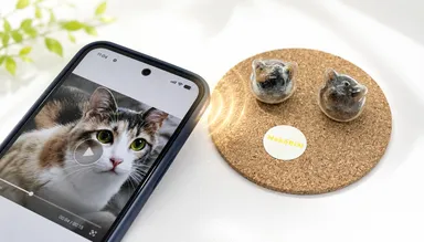 スマホをかざすと、思い出画像や動画が表示される