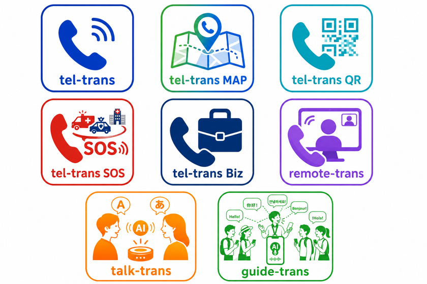 世界149言語対応のAI通訳電話「tel-trans」を
Androidアプリストアで世界へリリース