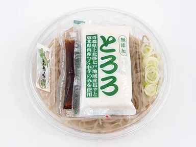 石臼挽き蕎麦粉使用　とろろそば