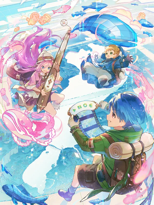 成安造形大学 ゲーム・アニメーション領域 広報用イラスト　イラスト：Mizuho(株式会社Cygames)