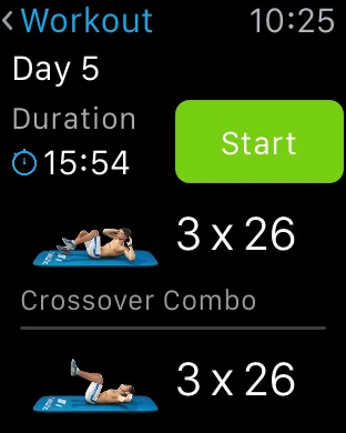 Apple Watch から直接、エクササイズを開始