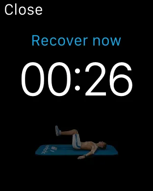 Apple Watch で、休憩時間の確認も簡単に