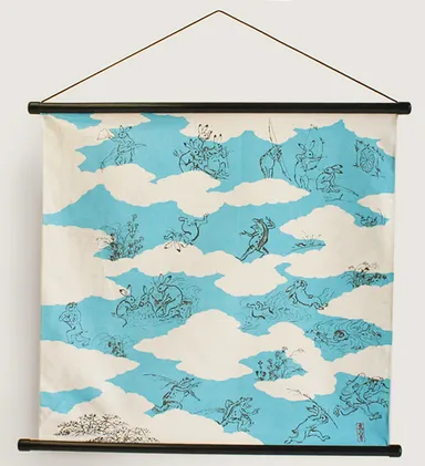 タペストリーとして使ってもステキな鳥獣人物戯画のチーフ