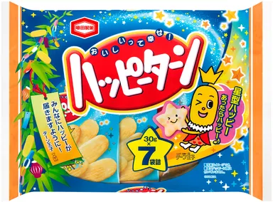 210g　ハッピーターン7袋詰　七夕