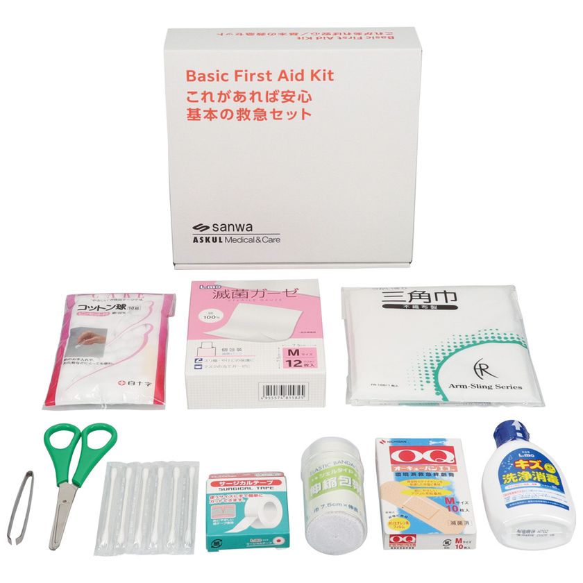 ~働く人の安心・安全と職場のBCPを支える商品を拡充~
アスクル、紙製パッケージを採用した
「これがあれば安心 基本の救急セット」を本日8月5日新発売