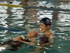 水泳授業の様子(1)