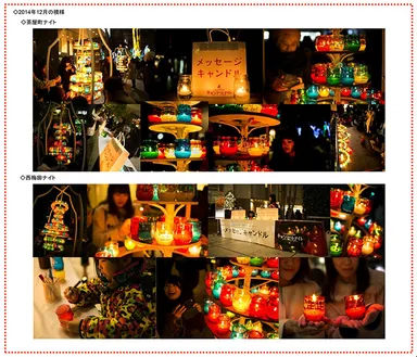 メッセージキャンドル　2014年12月の模様