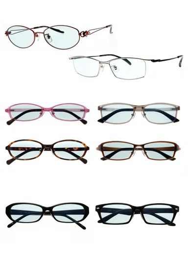 「EVIZEサングラス」サングラス6種、室内用眼鏡2種