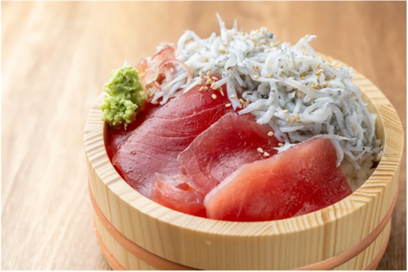 まぐろしらす丼