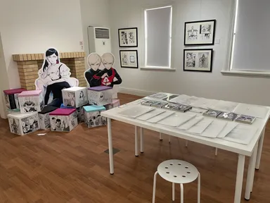 展示室内観(ミギとダリ原画)