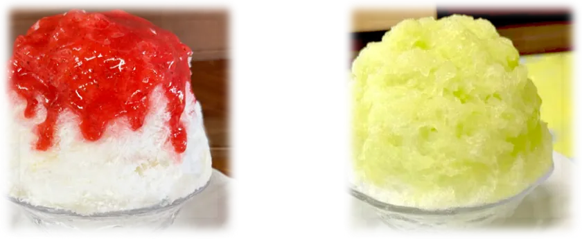 当店人気No.1の「いちごミルク」とNo.2の「ほこたのメロンだより」