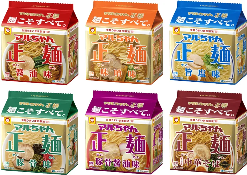 マルちゃん正麺　6品