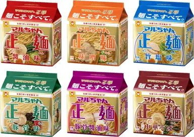 マルちゃん正麺　6品