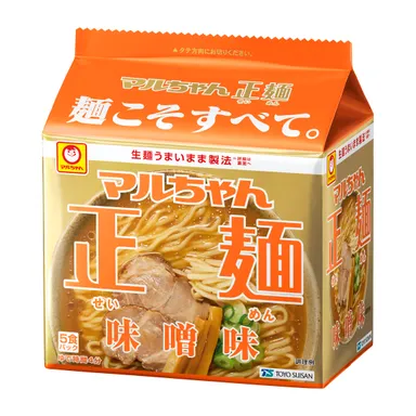 マルちゃん正麺 味噌味 5食パック