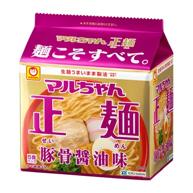 マルちゃん正麺 豚骨醤油味 5食パック