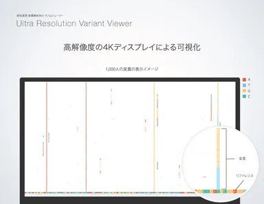 4Kディスプレイに可視化