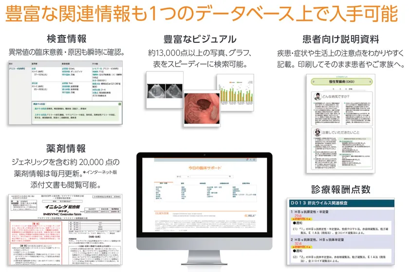 今日の臨床サポート概要図