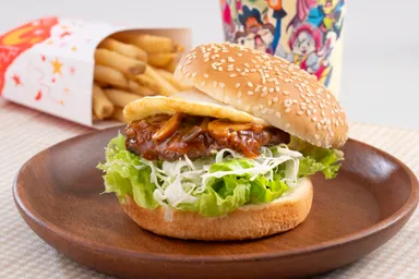きのこデミ玉バーガー