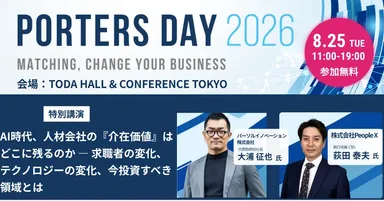 パーソルイノベーション、PeopleX登壇『PORTERS DAY 2026』特別講演