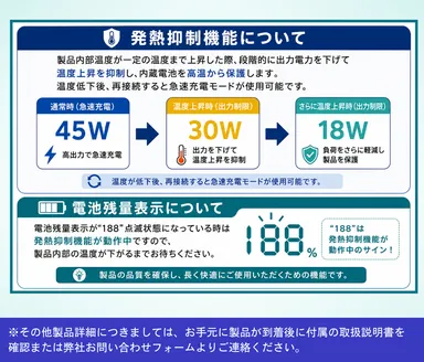 発熱抑制機能