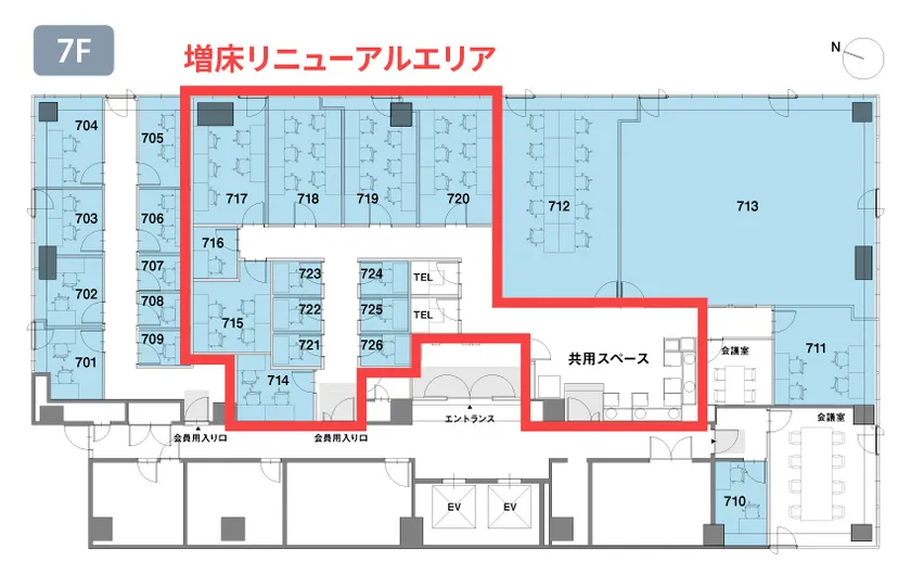 billage KANDA NCO神田紺屋町 フロアマップ